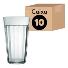 Copo Americano 450ml Nadir Jogo De Copos De Vidro Kit Com 10