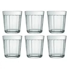 Jogo de 6 Copos Americanos Rocks Vidro 300ml Whisky Drinks