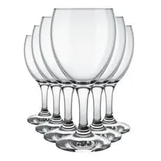 Taça de Vinho Tinto Windsor 250ML Vidro Nadir Taças 6 Unid