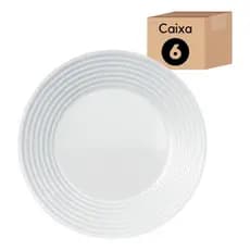 Conjunto Pratos Fundos Duralex Opaline Saturno Nadir 6 Un