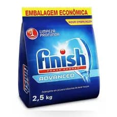 Detergente Em Pó Finish Para Lava Louças 2,5kg Limpeza Profunda