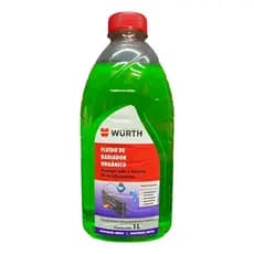 Fluido Do Radiador Orgânico Pronto Para Uso 1l Verde Wurth Verde