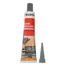 Silicone Acético Para Alta Temperatura Preto 52ml/50g Wurth