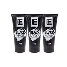 Kit 3 Máscara Facial Removedora de Cravos Black Mask Evolution Barber 140g