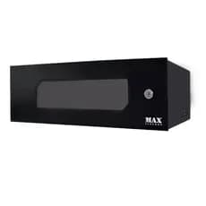 Mini Rack Interno 19" - Max Eletron  3U 350mm  Porta Acrílica Parede DVR Rede Armário CFTV Segurança