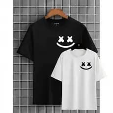 Camiseta Masculina 100% Algodão 30.1 Kit Camisa Dj Marshmello Manga Curta Todos Tamanho
