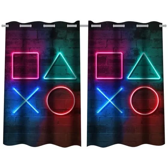 Cortina Gamer Decoração de quarto, Tecido Premium blackout 2,5x1,5