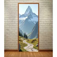 Capa Porta Decorativa Com Elástico 0,85x2,10 Diversos Modelo