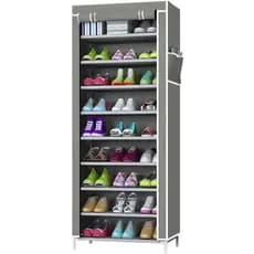 Sapateira Vertical Zíper 9 Prateleiras Multiuso Tênis Forte