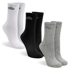 Kit Com 6 Pares de Meias Cano Médio Esportiva Algodão Adulto Olympikus