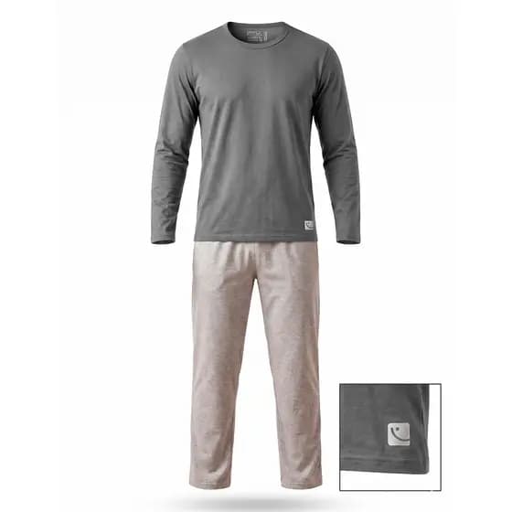 Pijama Masculino Algodão Manga Comprida Gola Redonda Usee Brasil