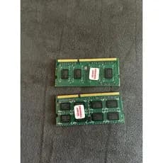 02 memórias para notebook 01 hg- pc3 - 10600  Memórias semi novas