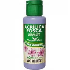 Tinta Acrílica Fosca Lavanda 587 - 60ml - Indicada para Artesanato - Tinta acrilica para Madeira, Papel, Cerâmica, Isopo