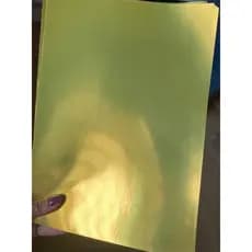 Papel Laminado Ouro 180g A4 20 Folhas - lamicote ideal para decoração de festas,  topo de bolo,  convites, banners