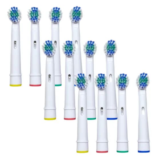 Kit 12 Refil Compatível Com  Escova Eletrica Oral B Giratória Higiene Profissional