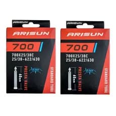 Par câmara de ar 700 x 25/38 bike Arisun bico fino 60 mm