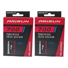 Par Câmara de ar 700 x 18/25 bike speed Arisun bico fino 80 mm
