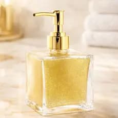 Porta Sabonete Liquido - Saboneteira Vidro Cubo Transparente 250ml
