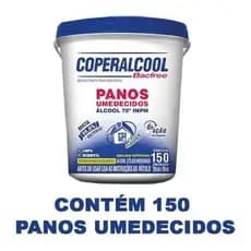 Pano Umedecido Álcool 70 Coperalcool Bacfree Balde C/ 150 Un