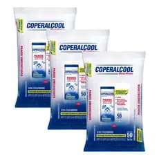 Kit Pano Umedecido Coperalcool Com 3 Pacotes 50 Lenços Cada
