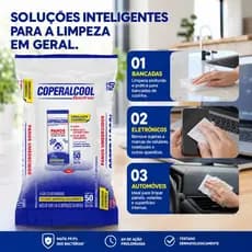 Coperalcool Bacfree Panos Umedecidos 70° 100un 20x18cm
