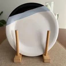 Jogo de 6 pratos de sobremesa em ceramica 19cm segunda linha