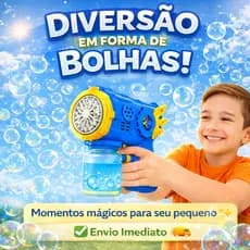Máquina sopradora de bolhas de sabão automática presente dia das crianças meninos e meninas
