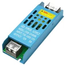 kit 5 Fonte Chaveada Slim 12V 5A 60W Estabiliza Para Fitas LED Câmeras de Segurança