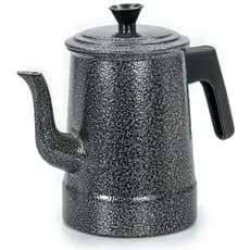 BULE ALUMÍNIO PRETO 1 L CONTINENTAL PEQUENO P/ AQUECER NO FOGO E SERVIR CHÁ, CAFÉ E BEBIDAS QUENTES