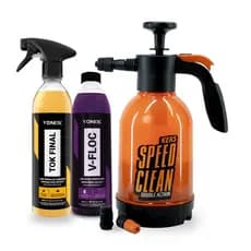 Kit Lavagem e Acabamento Shampoo Vonixx V-Floc E Cera Carnaúba Tok Final 500ml + Pulverizador Foam Speed Clean Kers