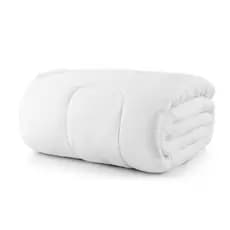 Pillow Top Cama Box Com Elastico MicroPercal 400 Fios Branco Lavável Antimofo Solteiro Casal Queen