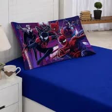 Jogo De Lençol  Solteiro e Mini Cama 2 Peças 300 Fios Com Fronha Estampada Personagens DIGITAL