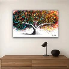 Quadro Decorativo Arvore Colorida Grande Sala Quarto incrível