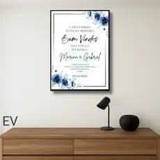 Quadro Decorativo para entrada de casamento, para recepcionar os convidados
