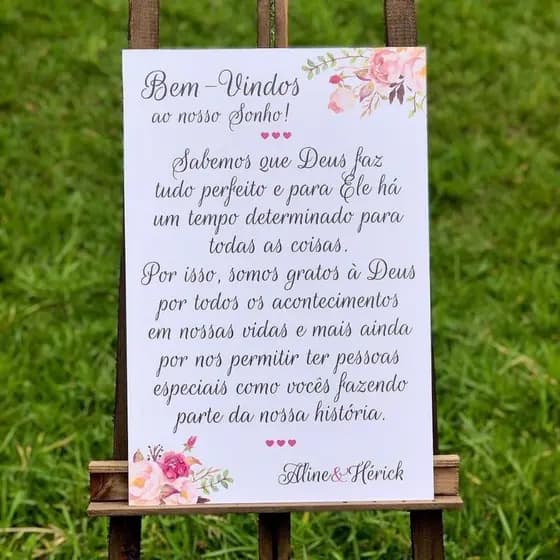 Placa De Casamento Flórida Bem Vindos Ao Nosso Sonho especial