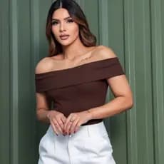 Blusa Feminino Ribana Tomara Que Caia Estilosa Modeladora Básico Casual Moda BLUSA STELLA