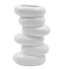 Vaso Decorativo/ Vaso Torre De Pedra/ Decoração/ Vaso Decorativo Moderno em Porcelana