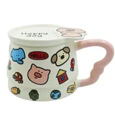 Caneca Happy Day 350ml em Cerâmica/ Xicara de Cerâmica / Presente