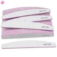 Kit Lixas para Unhas de Gel Acrigel Porcelana 100/180 Bumerangue Boomerang