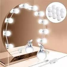 Luz De Espelho Com Led Camarim Maquiagem 10 Lampadas 。
