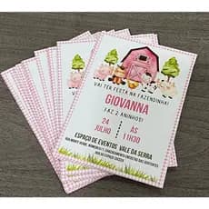 20 Convites personalizados 17x12 - Papel fotográfico Glossy