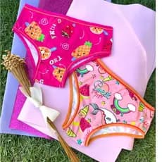kit 10 Calcinhas Infantil Menina Moça Poliamida Premium