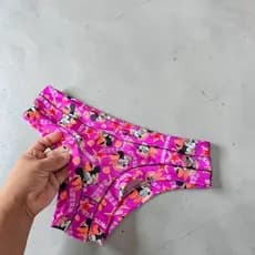 Kit de 6 Calcinhas Adulta e Juvenil Estampadas Sem Elástico