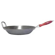 Frigideira de Aço Carbono 30 cm com Cabo de Madeira