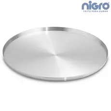 Fôrma Assadeira Para Pizza 35 x 1,5cm Reforçada Alumínio Nigro