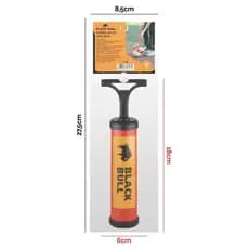 Bomba De Ar Manual Portatil Bico Inflador Resistente Amarela
