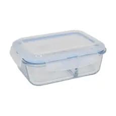 Pote Hermetico Retangular Vidro 1040 Ml Divisoria Conservacao Alimentos