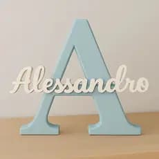 Letreiro Personalizado Nome Bebê Letra Inicial Decoração Quarto Infantil Chá De Bebê Maternidade