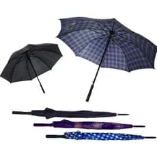 Guarda Chuva Grande Reforcado Automático Masculino Resistente tipo Espetão de Portaria Preto ou Xadrez