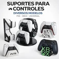 Suporte para Controle Gamer PS5 Xbox PS4 Stand Controle Video Game Mesa Organizador Controle Universal Playstation